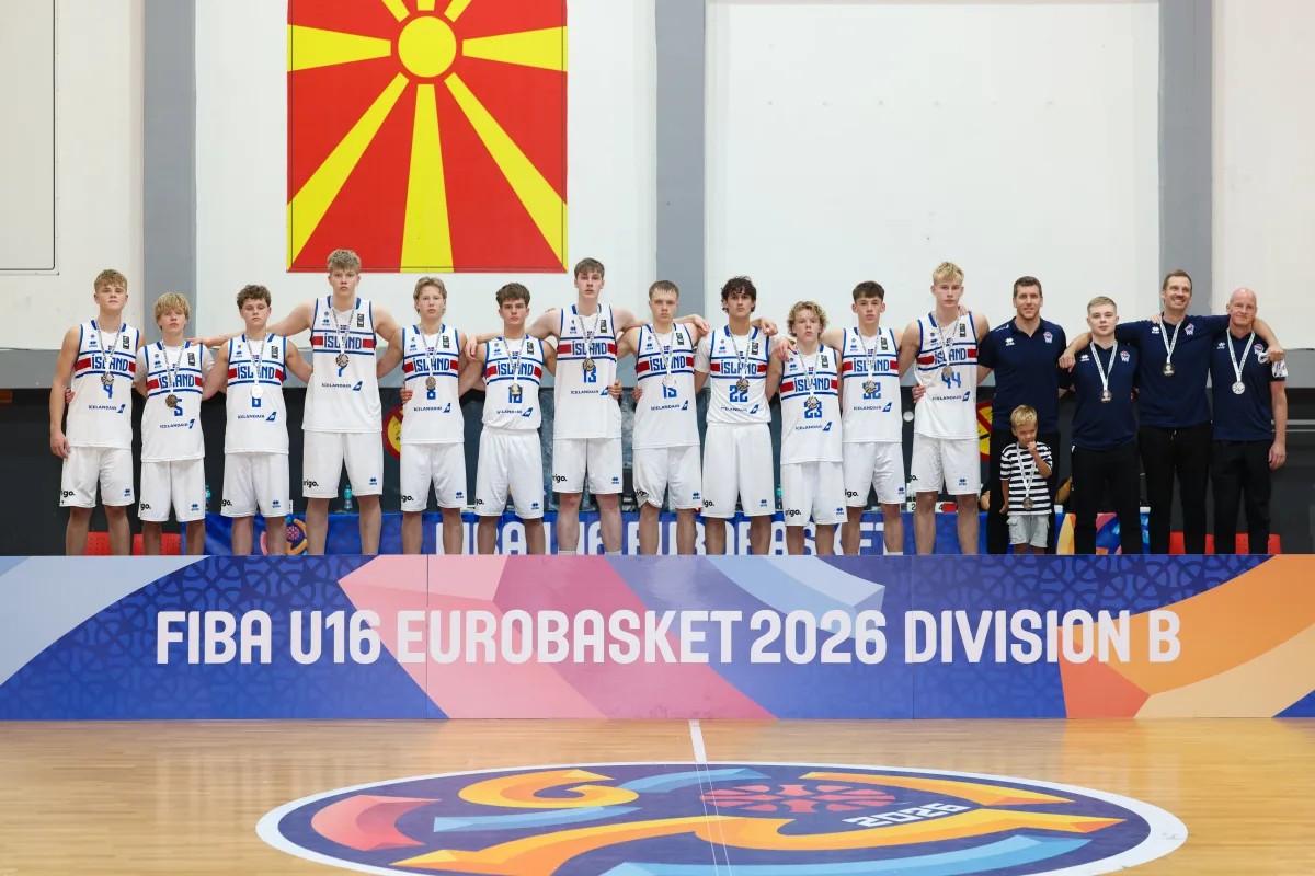U16 ára landslið karla lenti í 2. sæti B-deildar EuroBasket í Norður-Makedóníu 2026