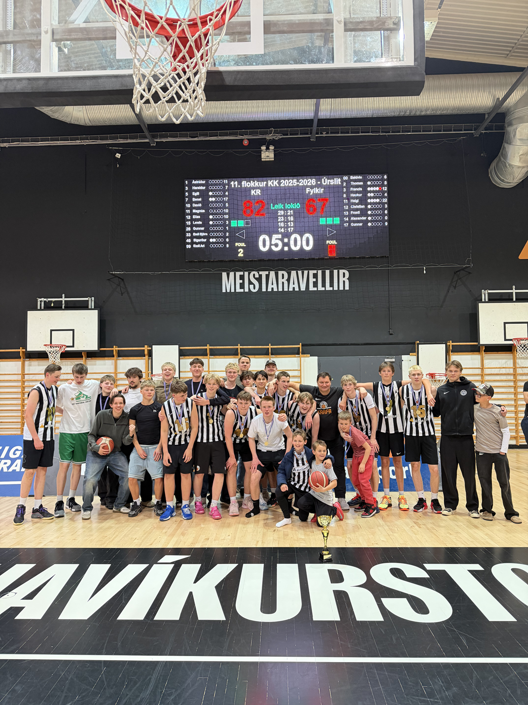 KR/KV b meistarar í 11. flokki drengja í 3. deild