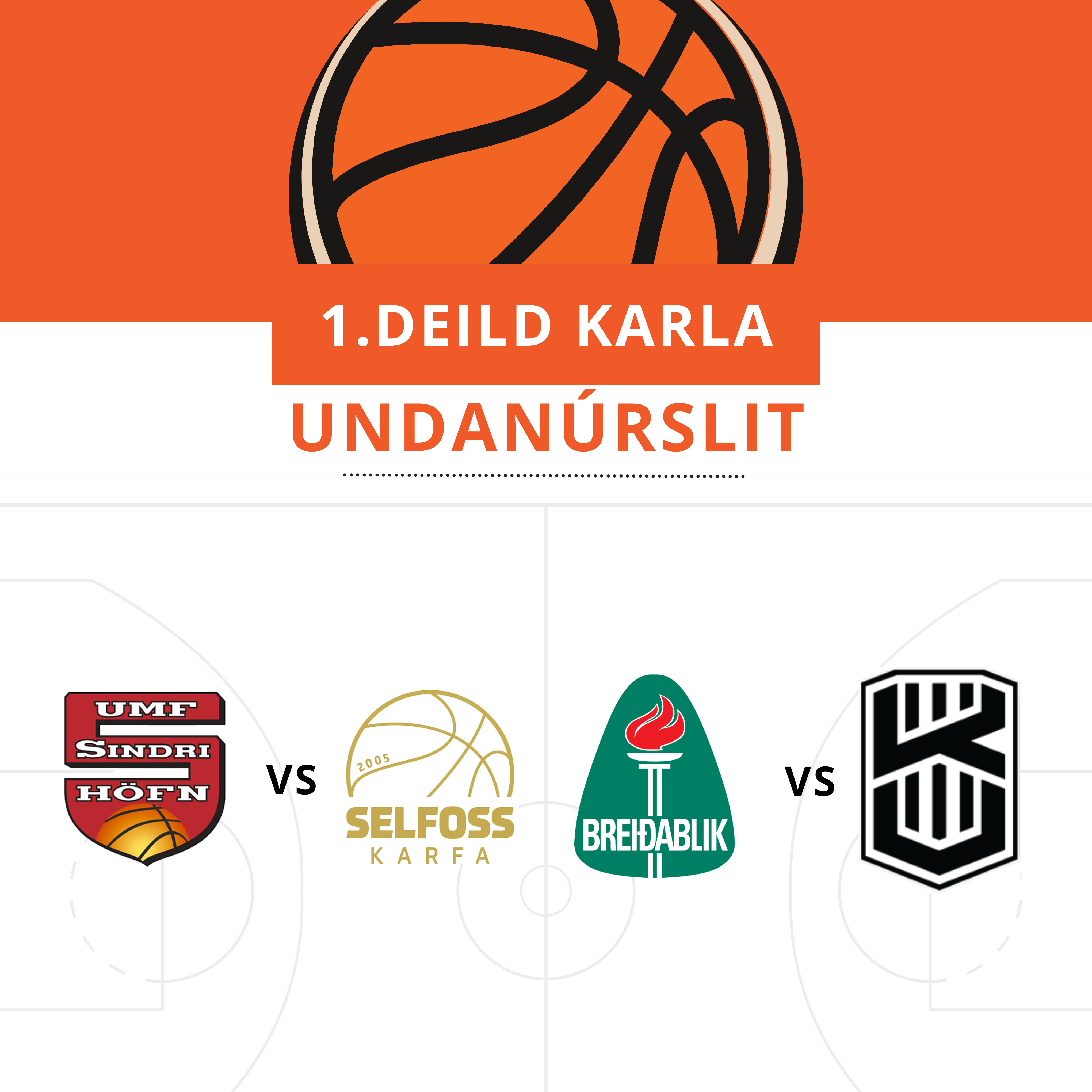 Undanúrslit 1. deildar karla hefjast í kvöld
